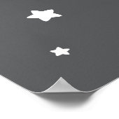 キッズ成長図 – ロケット船 ポスター (角)