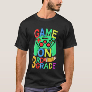 キッズ新学期ビデオゲーマー3グレードのゲーム Tシャツ