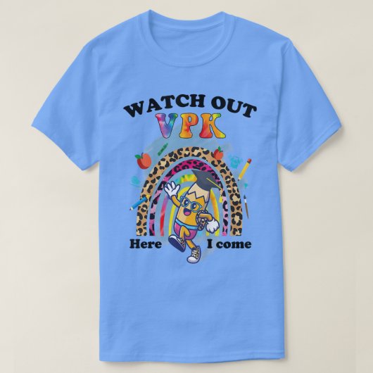 キッズ新学期1日目VpkボーイガールフロリダF Tシャツ (デザイン正面)