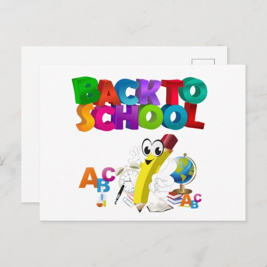 キッズ新学期 ポストカード (正面/裏面)