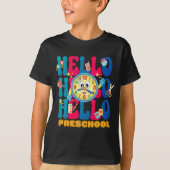キッズ新学期 | Hello Preschool Tシャツ (正面)