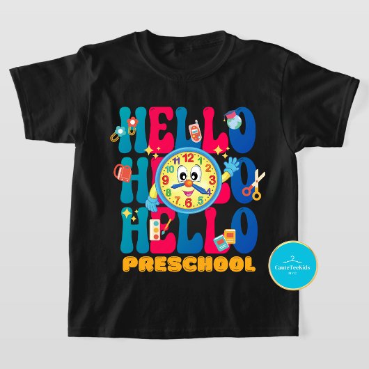 キッズ新学期 | Hello Preschool Tシャツ