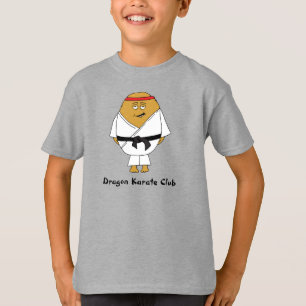 キッズ武術アーツ空手クラブカートゥーンキャラクター Tシャツ