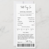 キッズ歯の妖精の手紙の証明書1番目の歯失った 招待状 (正面)