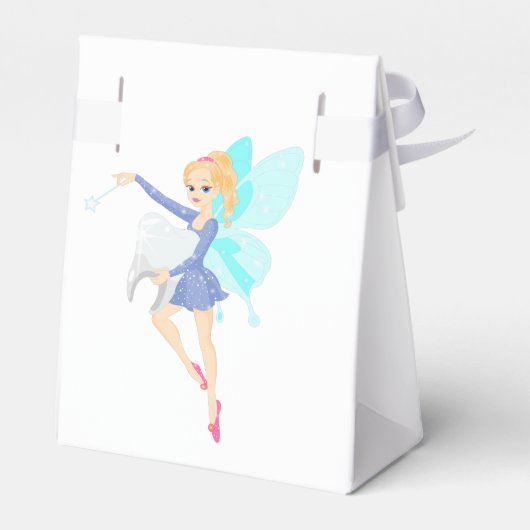 キッズ歯パーソナライズされた妖精トリートボックス フェイバーボックス (裏面サイド)