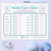 キッズ歯科スマイル気に表 チラシ (シングル)