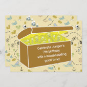 キッズ海賊誕生日パーティー (正面/裏面)