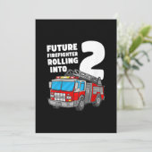 キッズ消防車2歳誕生日2ボーイトドラー火災 シーズンカード (スタンド正面)