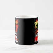 キッズ消防車7番目の誕生日男の子消防士7年 コーヒーマグカップ (中央)