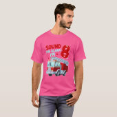 キッズ消防車8歳の消防士8番目の誕生日 Tシャツ (正面フル)