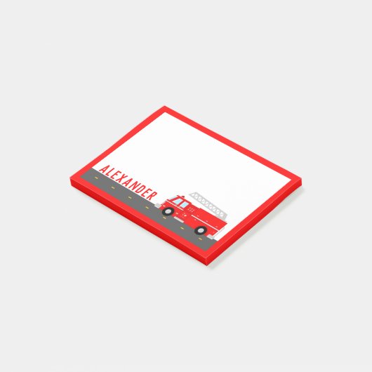 キッズ消防車 ポストイット (アングル)