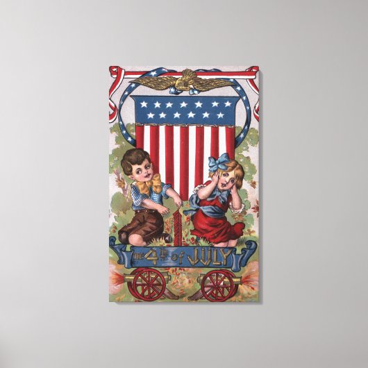 キッズ照明花火 キャンバスプリント (正面)