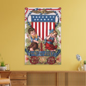 キッズ照明花火 キャンバスプリント (インサイチュ (リビング))