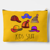 キッズ物黄 アクセサリーポーチ (裏面)