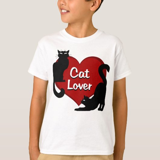 キッズ猫好きTシャツ猫好きキッズシャツ Tシャツ (正面)