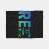 キッズ環境活動 – リサイクル再利用更新 フリースブランケット (正面(横))