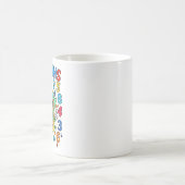 キッズ用のかわいい電卓マグカップ「数学大好き！」 コーヒーマグカップ (中央)