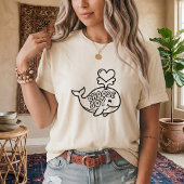 キッズ用ジョイをチョイスするクジラのSVG Tシャツ
