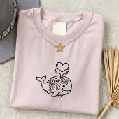 キッズ用ジョイをチョイスするクジラのSVG Tシャツ