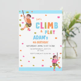 キッズ登山誕生日パーティー 招待状