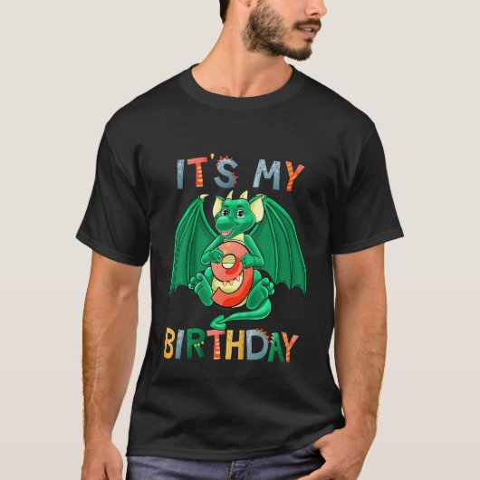 キッズ私の9誕生日ドラゴン9誕生日9年 Tシャツ (正面)