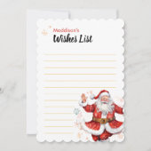 キッズ空白のDIYウィッシュリストのドローパーソナライズされた名 招待状 (正面)