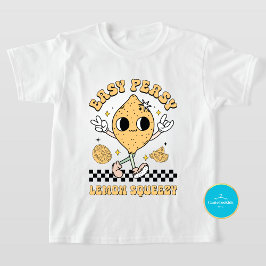 キッズ簡単ピューリーレモンスキージーレトロTシャツ Tシャツ
