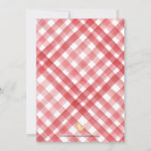 キッズ納屋周囲の庭誕生日招待状 招待状 (裏面)