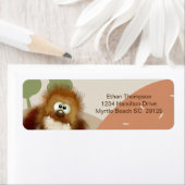 キッズ自然ビッグ足/サスカッチ誕生日パーティー ラベル (インサイチュ)