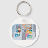 キッズ裁縫クラスおもしろいクラフティング学と キーホルダー (裏面)