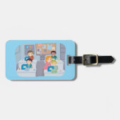 キッズ裁縫クラスおもしろいクラフティング学と ラゲッジタグ (正面横)