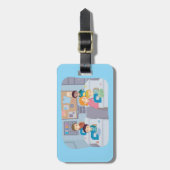 キッズ裁縫クラスおもしろいクラフティング学と ラゲッジタグ (正面縦)