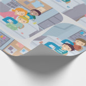 キッズ裁縫クラスおもしろいクラフティング学と ラッピングペーパー