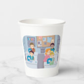 キッズ裁縫クラスおもしろいクラフティング学と 紙コップ (正面)