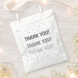 キッズ誕生日シルバーグリッター フェイバーバッグ