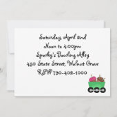 キッズ誕生日パーティーの招待をトレーニング 招待状 (裏面)