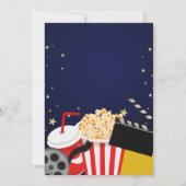 キッズ誕生日ムービーナイトパーティー 招待状 (裏面)