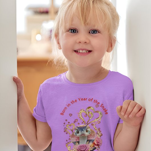 キッズ誕生日中国の新年スネークTシャツ Tシャツ