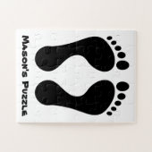 キッズ足プリント ジグソーパズル (横)