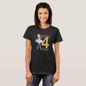 キッズ踊りへ4年生バレエ戻るScho Tシャツ (正面フル)