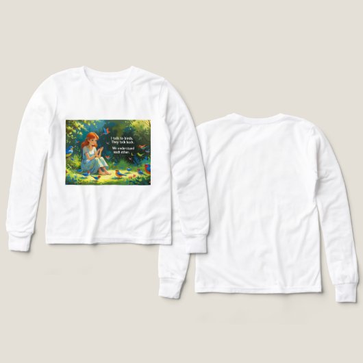 キッズ長袖Tシャツ (デザイン 正面＆背面)