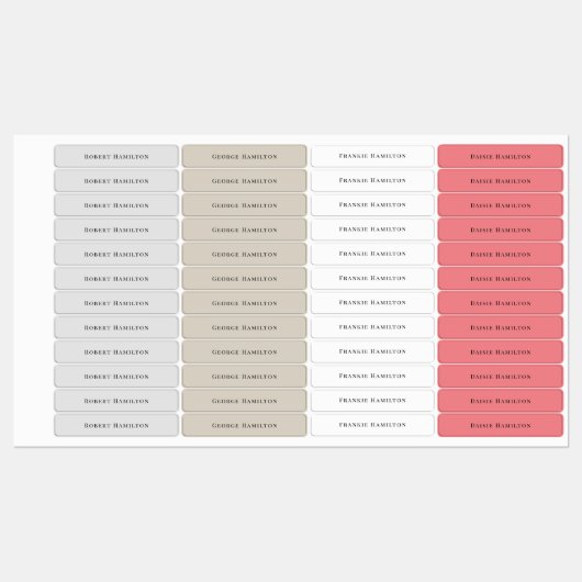 キッズ防水名カスタム ラベル (シート)