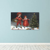 キッズ飾の木 キャンバスプリント (インサイチュ (ウッドフロア))