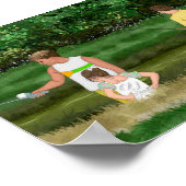 キッズ魚釣りアットザローカルポンドー ポスター (角)