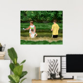 キッズ魚釣りアットザローカルポンドー ポスター (ホームオフィス)