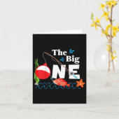 キッズ魚釣りザ・ビッグ1年1回目誕生日L カード (黄色い花)