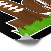 キッズ1歳の誕生日パーティーサッカーボーイワン ポスター (角)