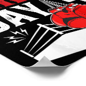 キッズ1歳の誕生日ボクシング男の子1歳ボクサーBday ポスター (角)