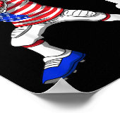 キッズ1誕生日アメリカンフットボール1年 ポスター (角)