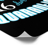 キッズ10代の若者16th誕生日おもしろい検疫クート ポスター (角)